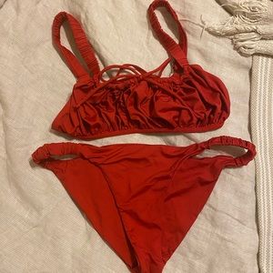 Frankie’s bikinis red size medium